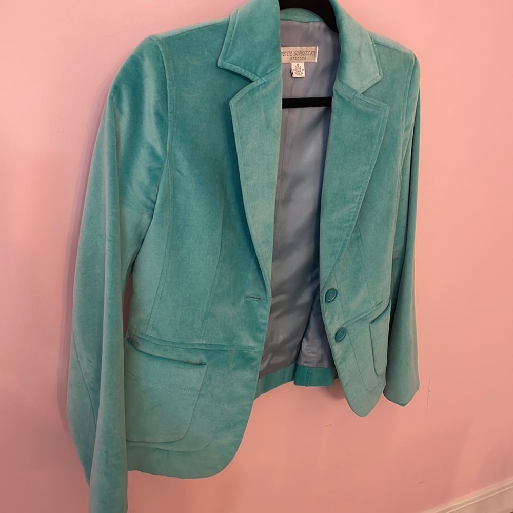 Petit Sophisticate Velvet Blazer